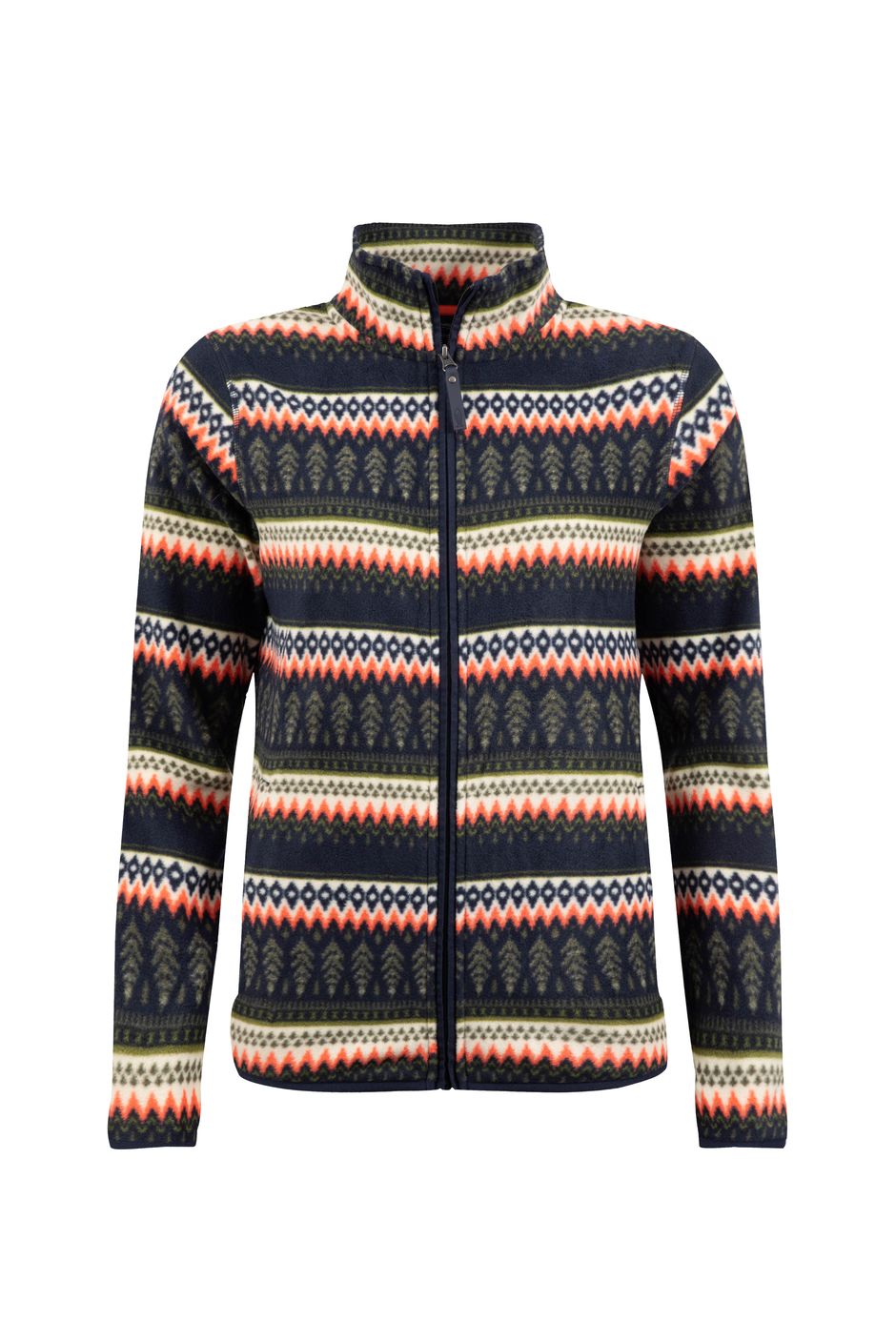 Rochelle Full Zip Printed Microfleece Fir Green