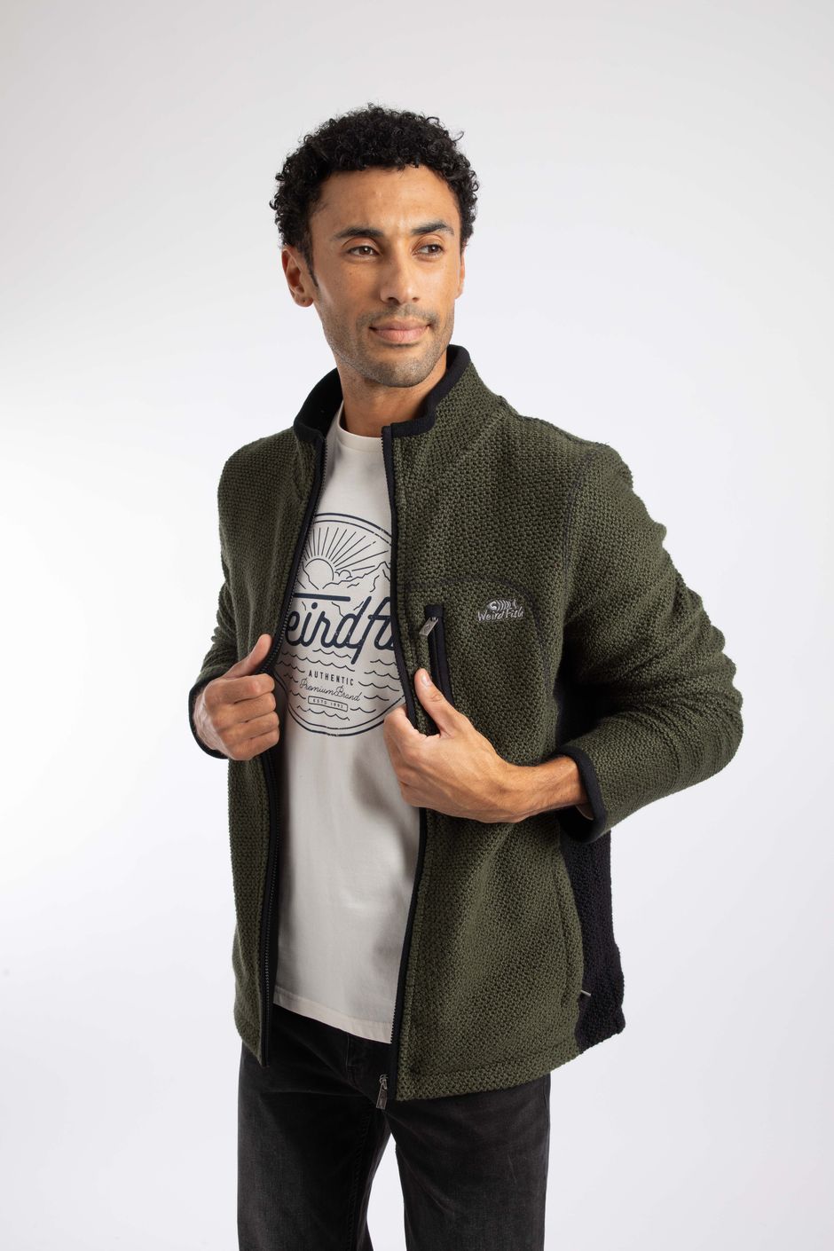 Arnott Full Zip Lined Macaroni Jacket Deep Lichen Green