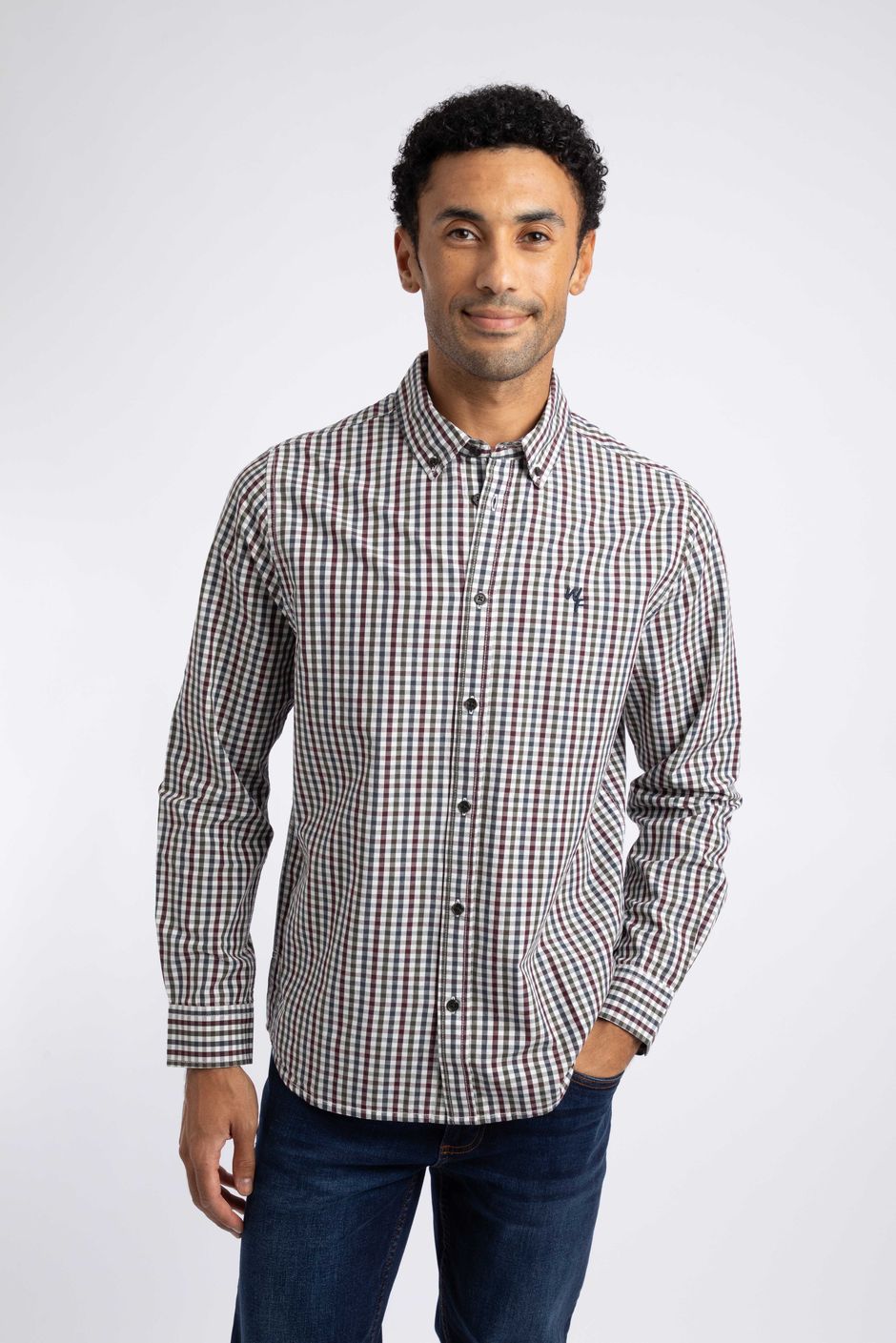Ernest Gingham Shirt Mulled Wine