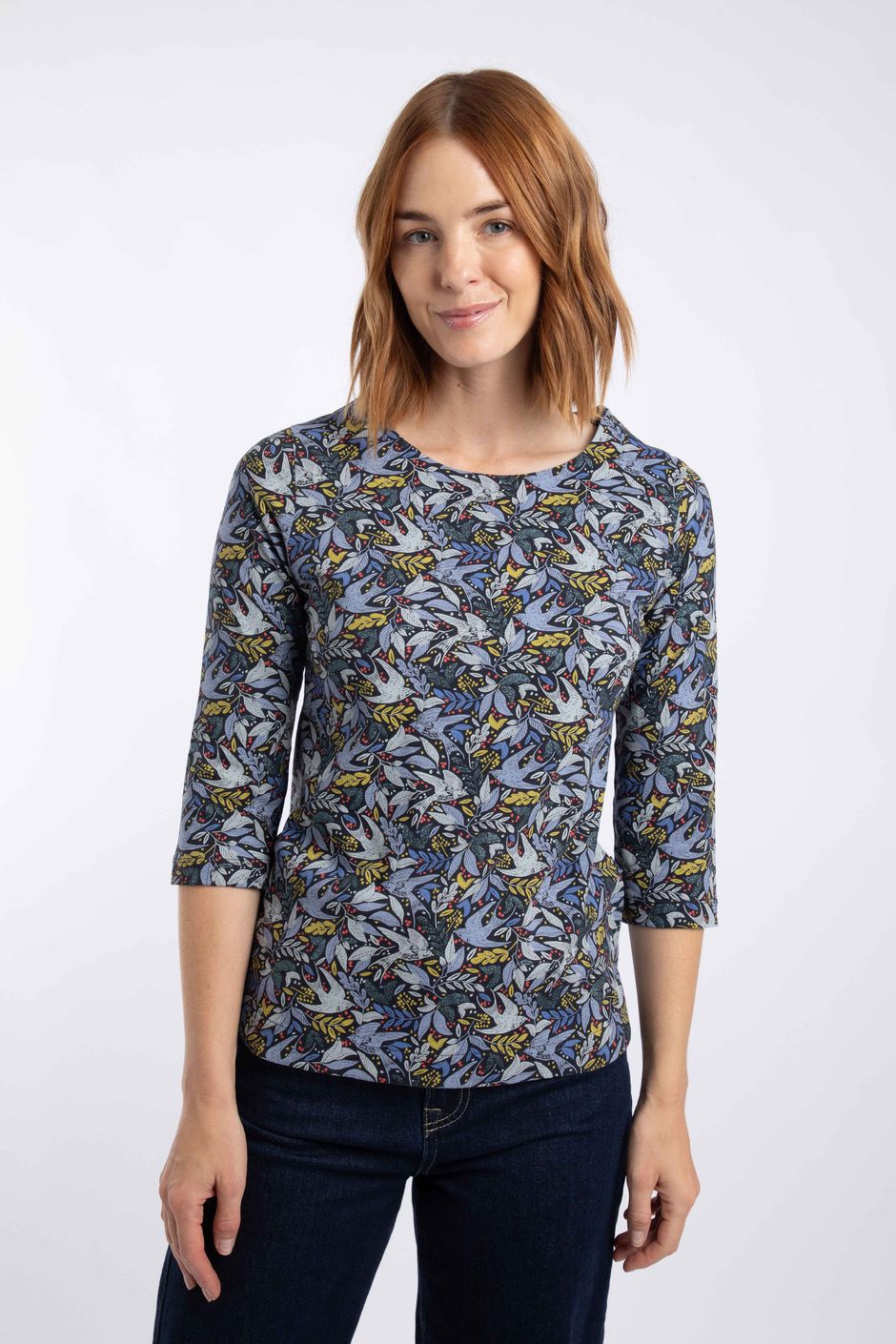 Pipia Printed Sparkle Jersey T-Shirt Blue Mist