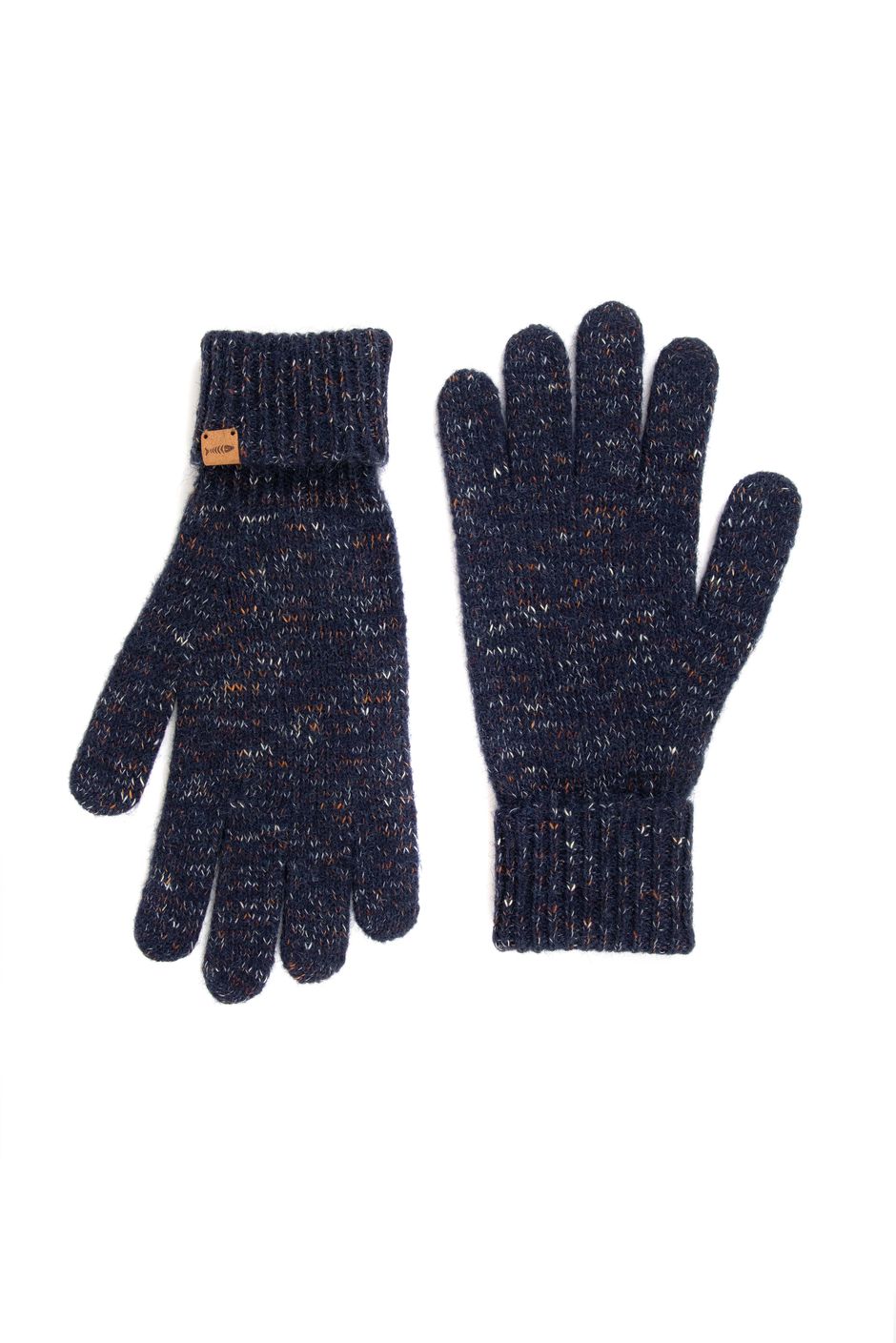 Henning Nep Yarn Knitted Gloves Navy