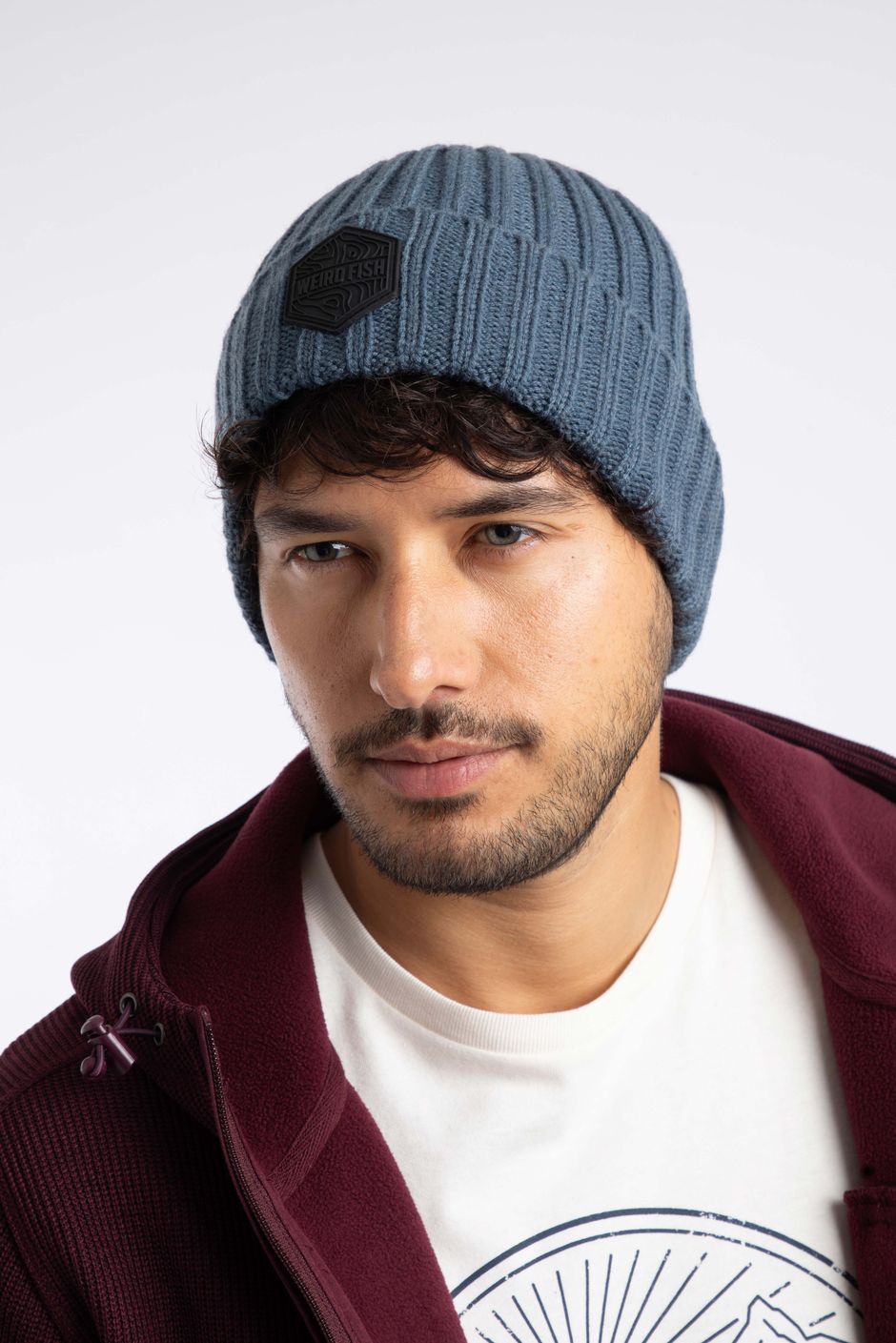 Monreith Beanie Hat Ash Blue