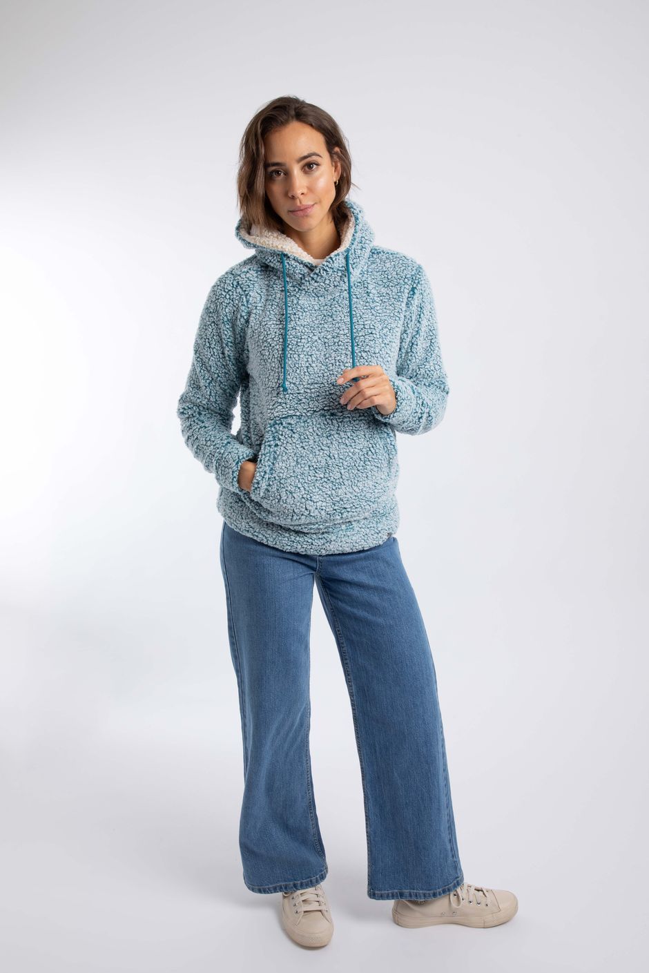 Yara Cosy Fleece Hoodie Deep Ocean