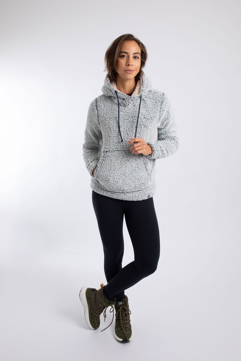 Yara Cosy Fleece Hoodie Navy