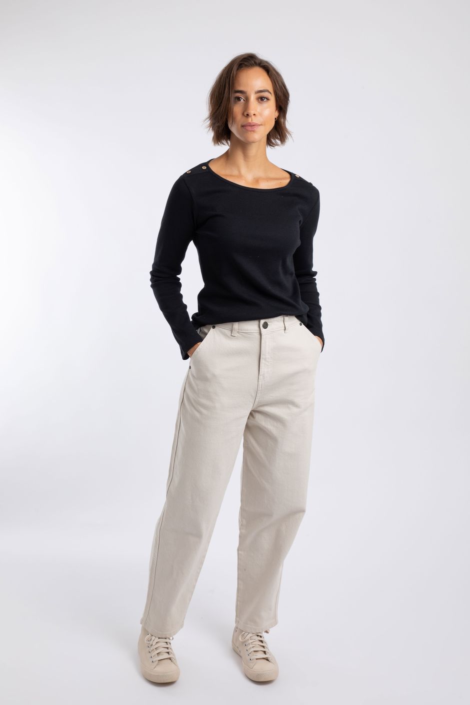 Maine Ribbed Outfitter T-Shirt Black