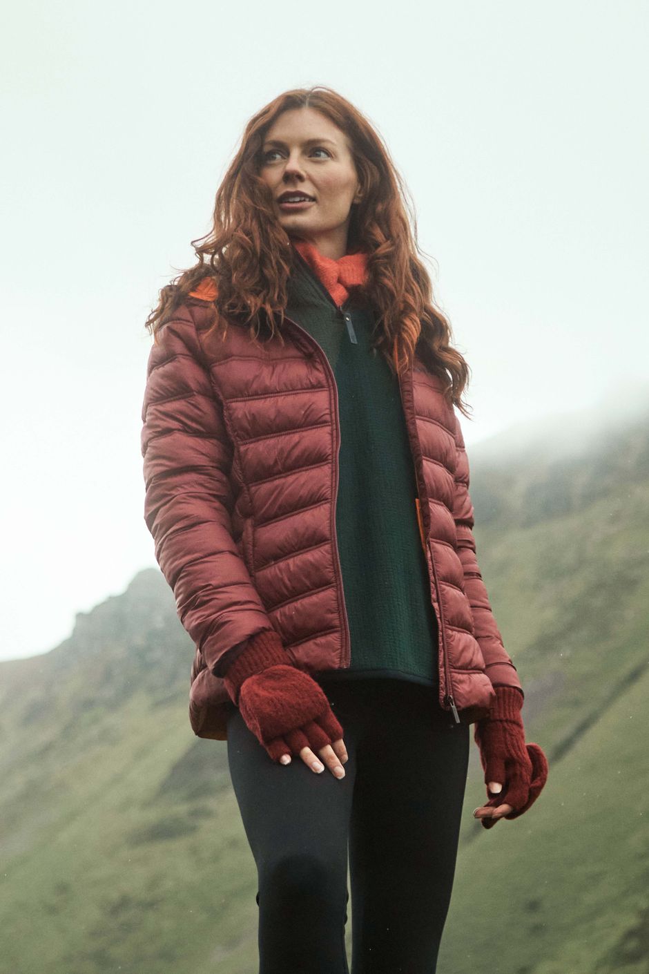 Eshka Lightweight Padded Jacket Deep Crimson