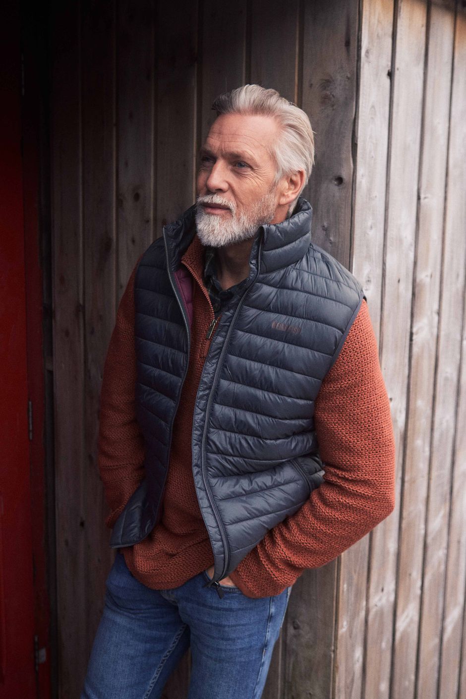 Langtree Lightweight Showerproof Padded Gilet Navy