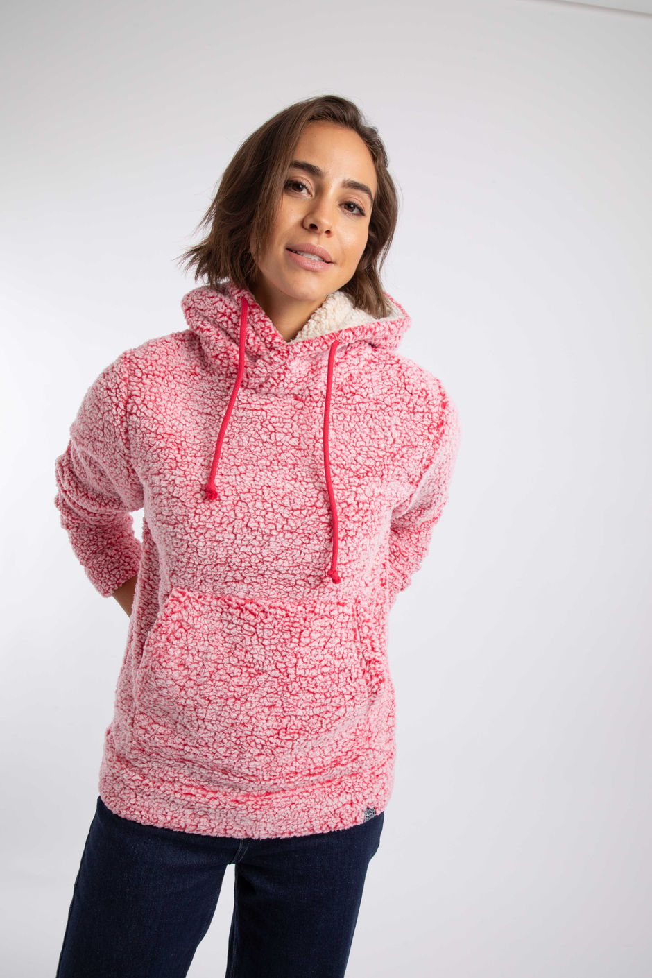Yara Cosy Fleece Hoodie Winter Berry