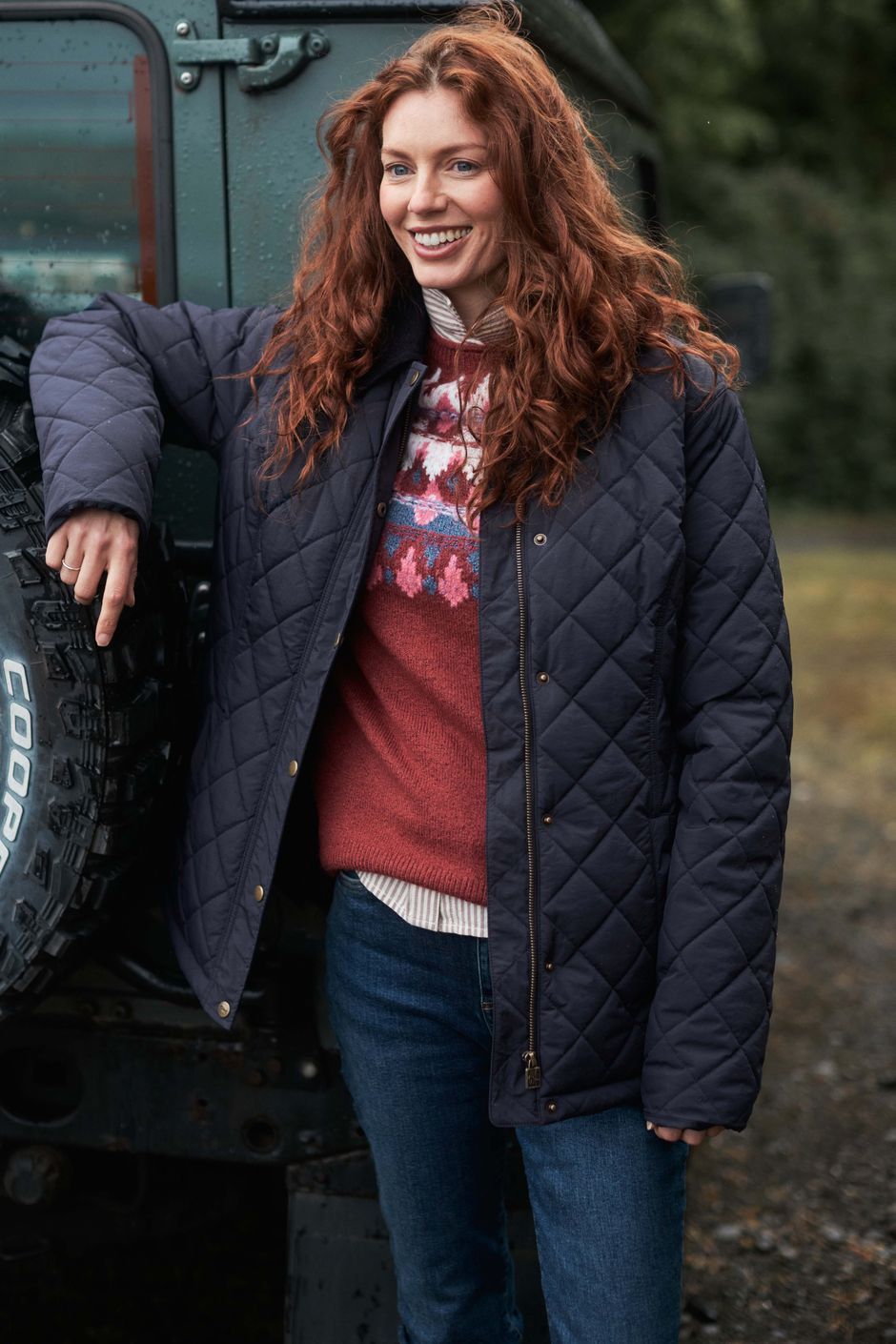 Aiken Showerproof Quilted Jacket Midnight