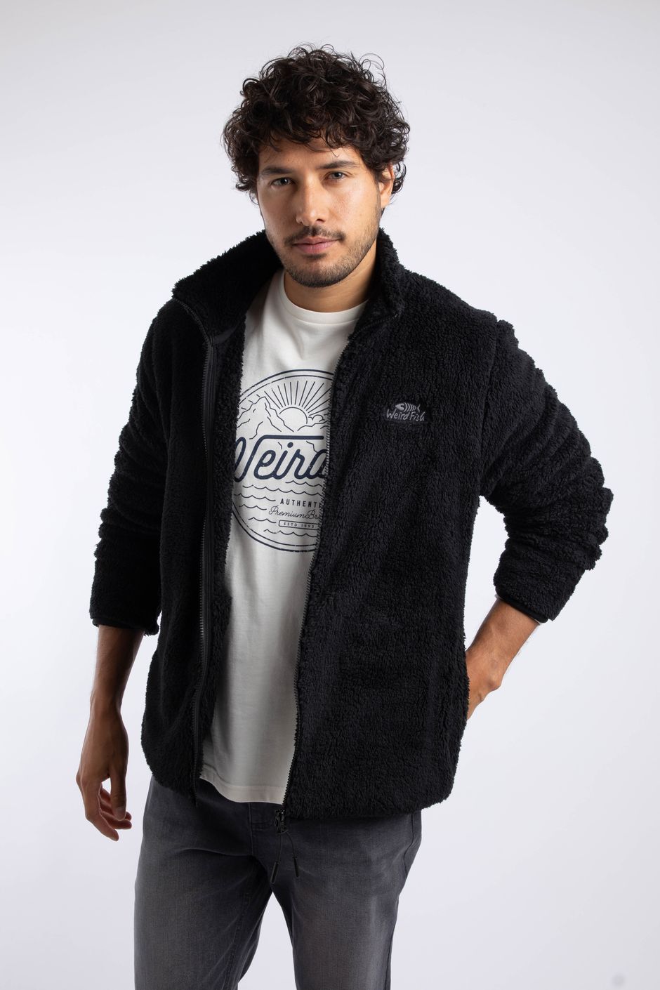 Channing Cosy Full Zip Fleece Black