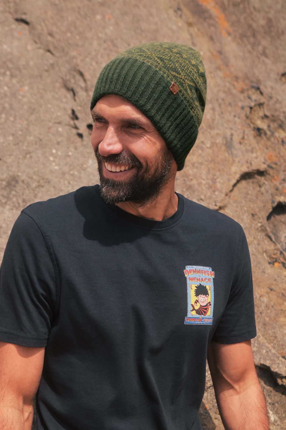 McSorley Fair Isle Beanie Hat Duck Green
