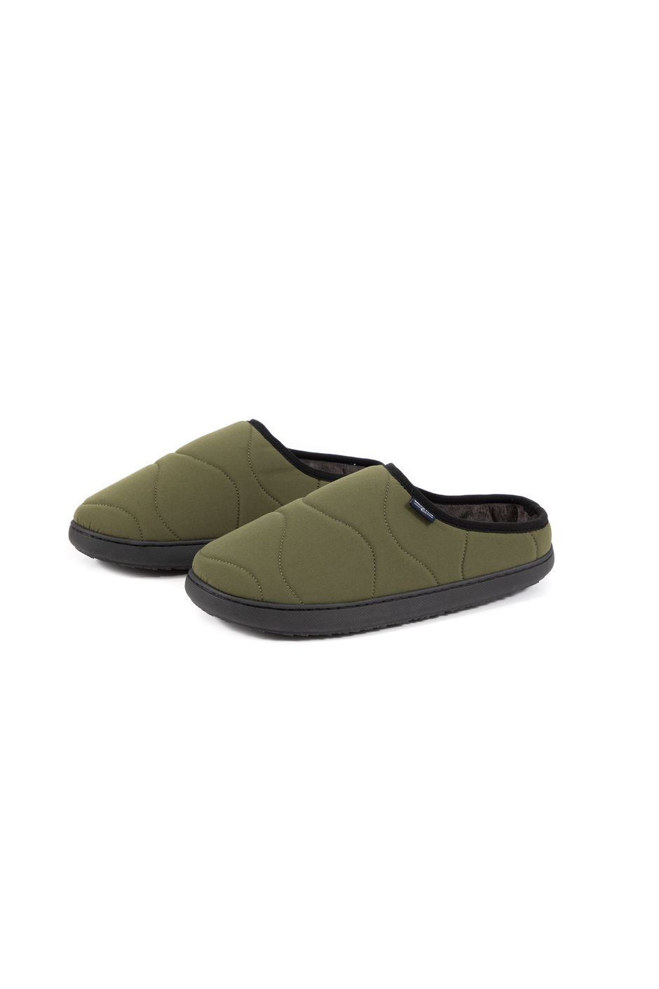 Quinton Quilted Slip-On Slippers Deep Lichen Green