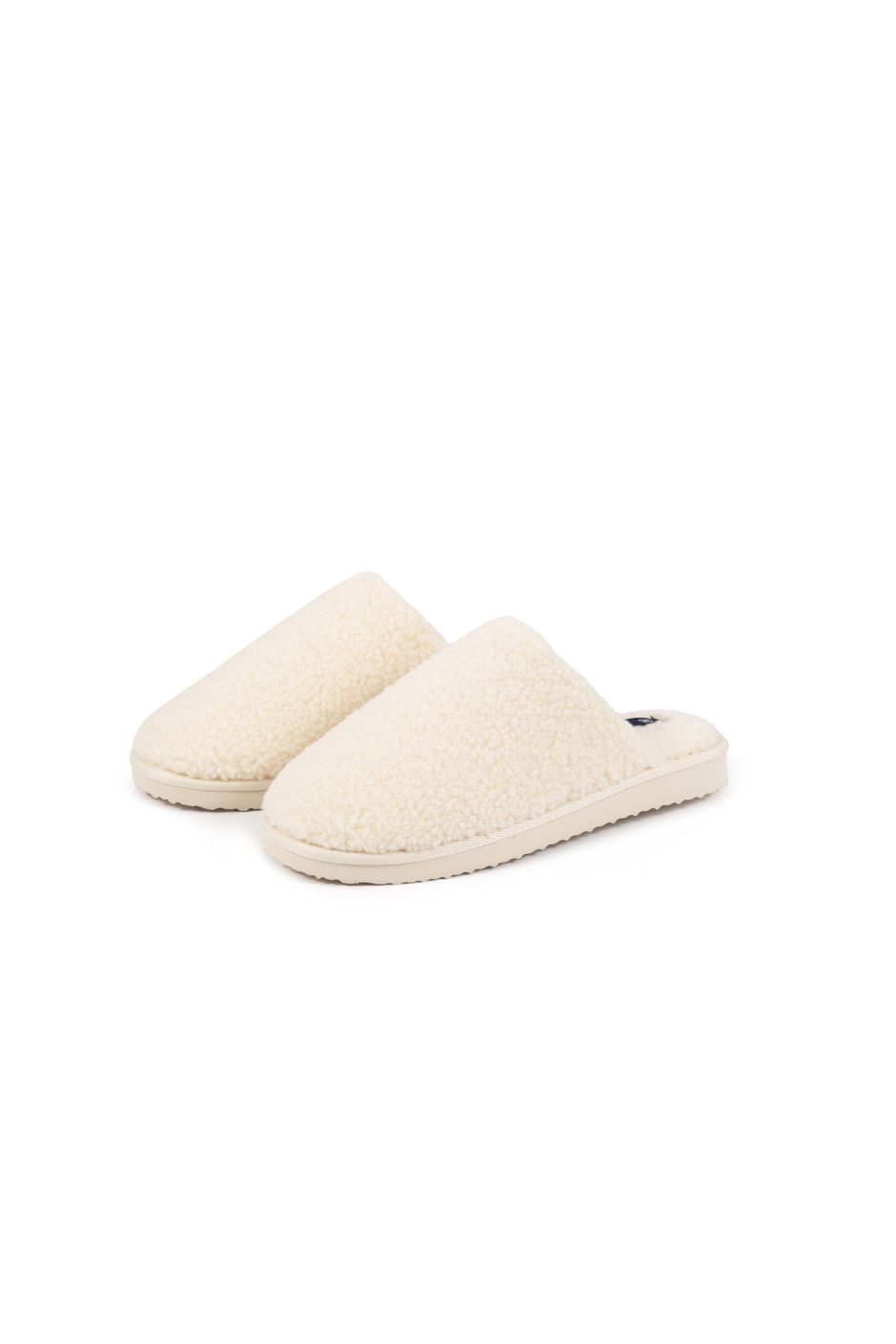 Shawney Borg Fleece Slippers Cream