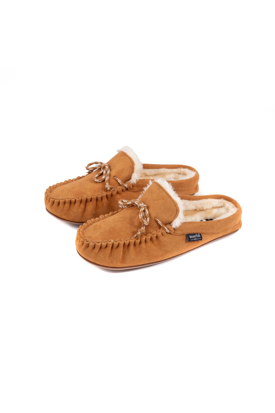 Wurthers Faux Sheepskin Slippers Tan
