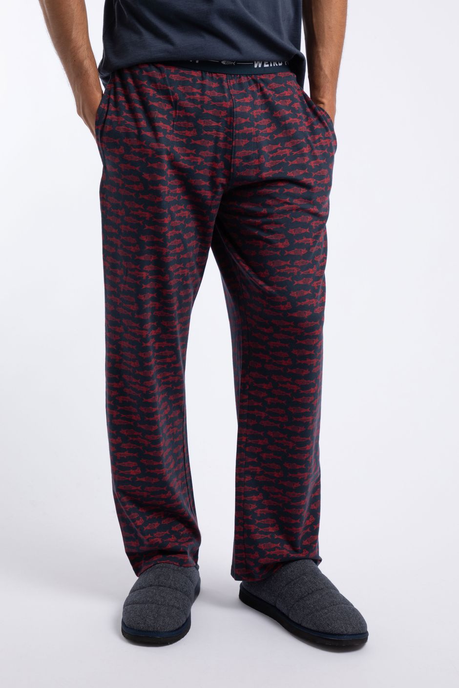 Braniff Printed Lounge Pants Red