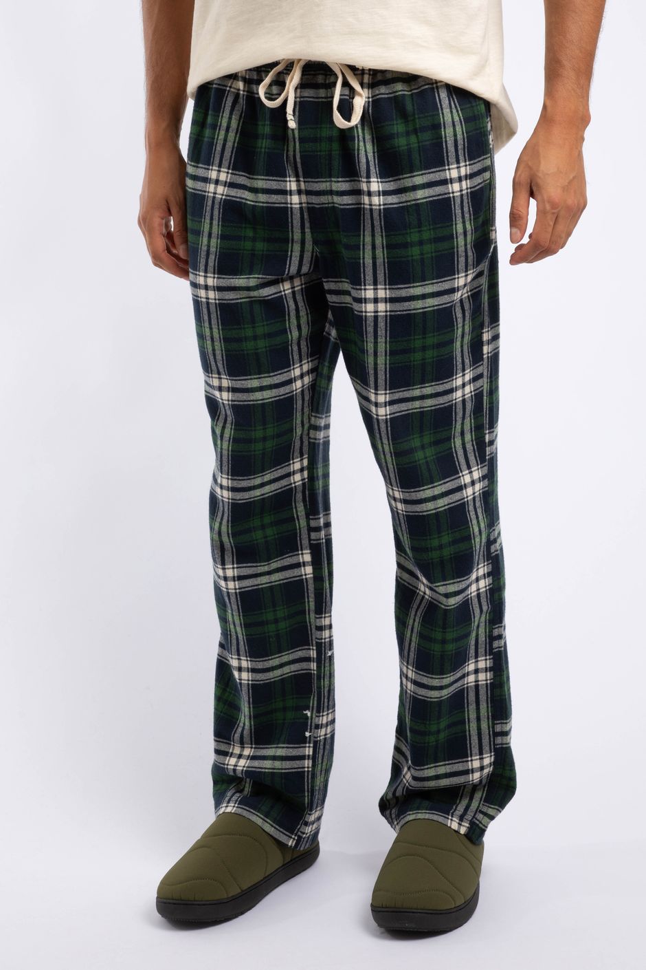 Ladner Flannel PJ Bottoms Winter Green