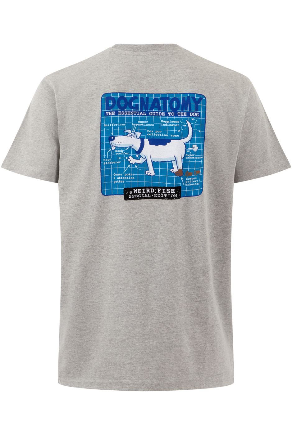 Dognatomy Battersea Artist T-Shirt Grey Marl