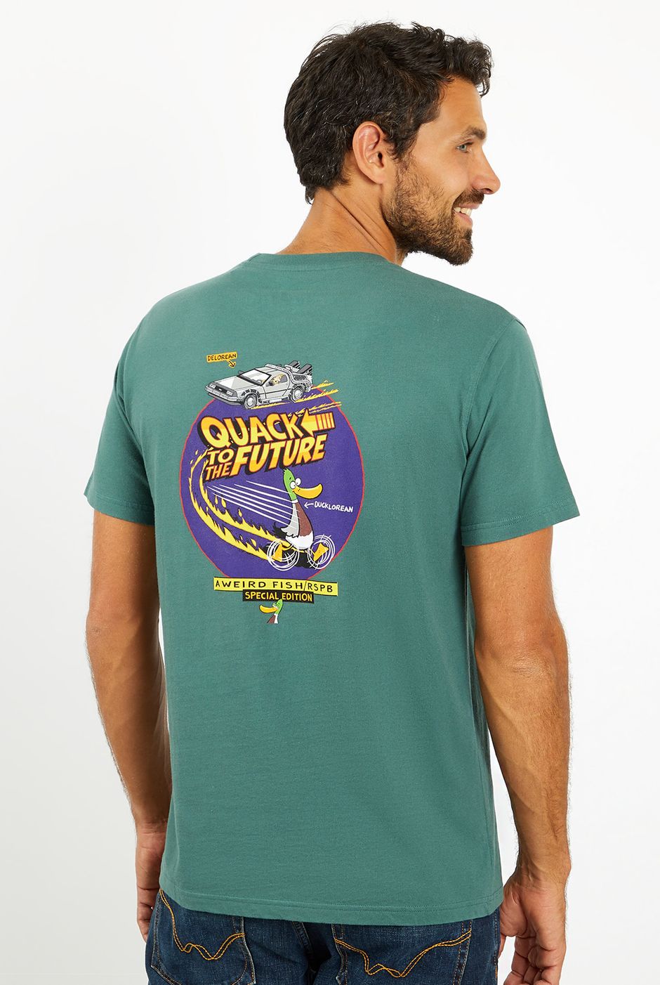 Quack RSPB Artist T-Shirt Dark Green