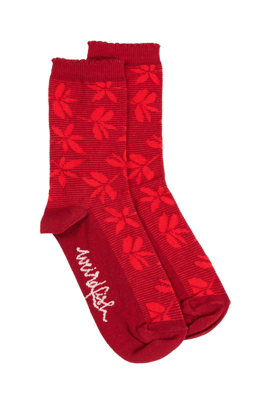 Ivy Bamboo Socks Rich Red