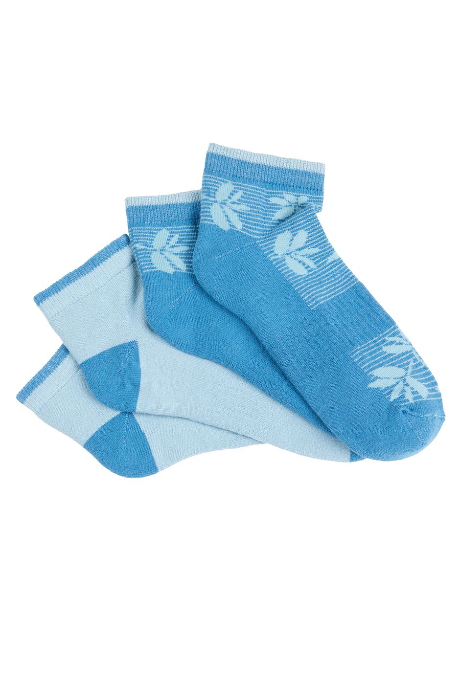 Athea Bamboo Trainer Socks 2 Pack Provincial Blue
