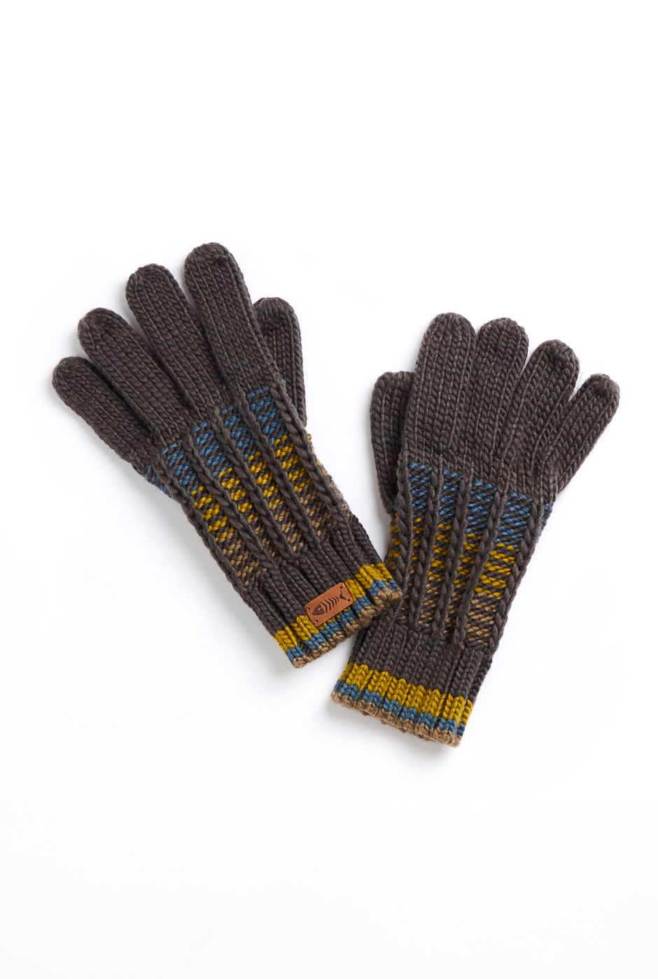 Somerset Eco Stripe Rib Gloves Shale