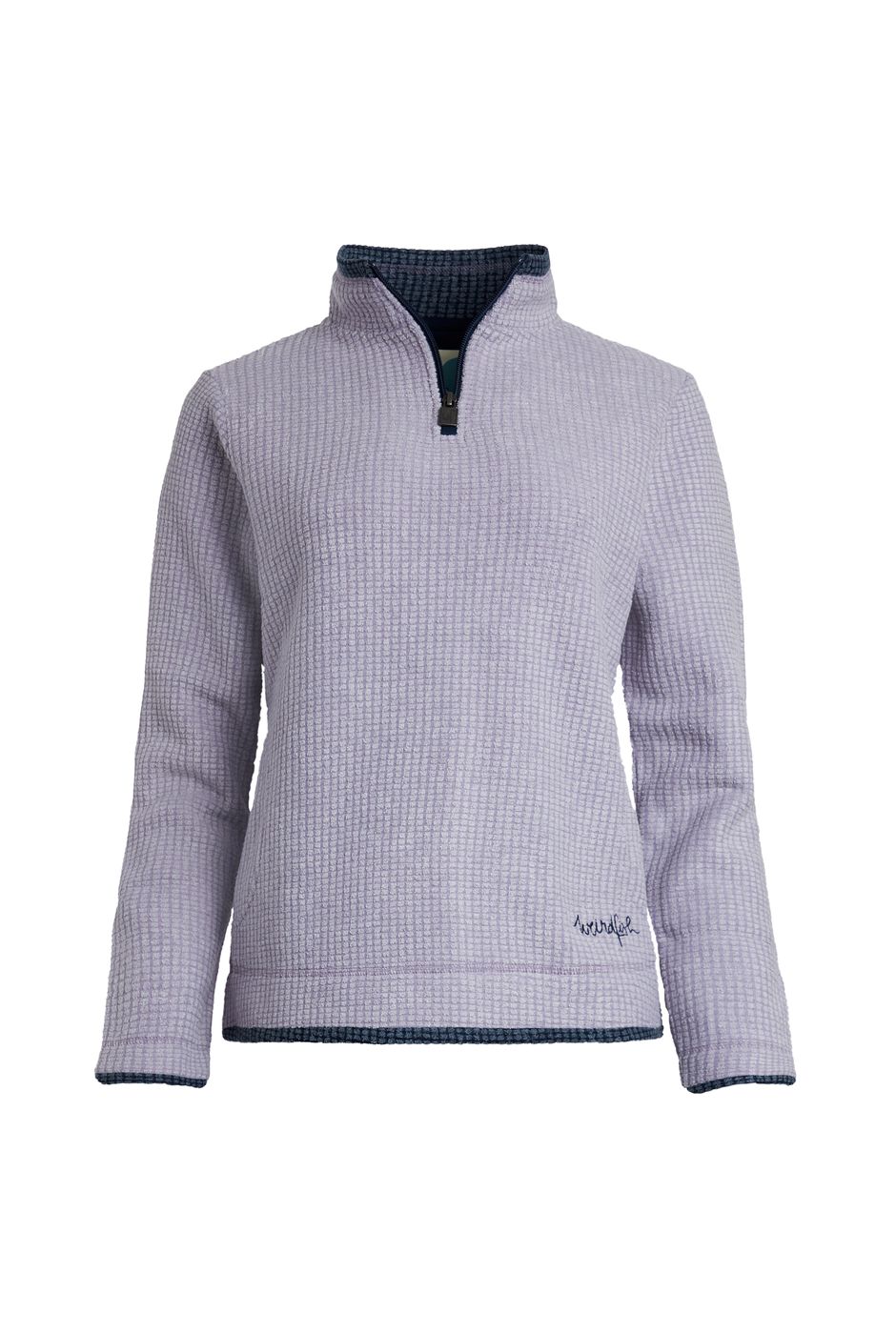 Beyonce Recycled 1/4 Zip Grid Fleece Tall Lilac Hint