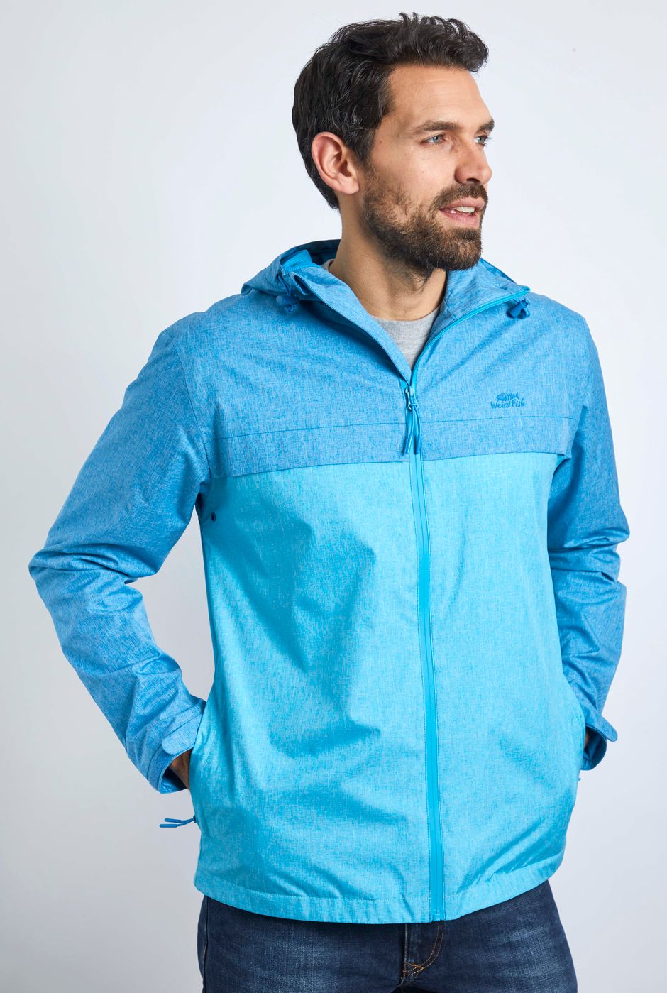 Crandall Recycled Waterproof Jacket Pacific Blue