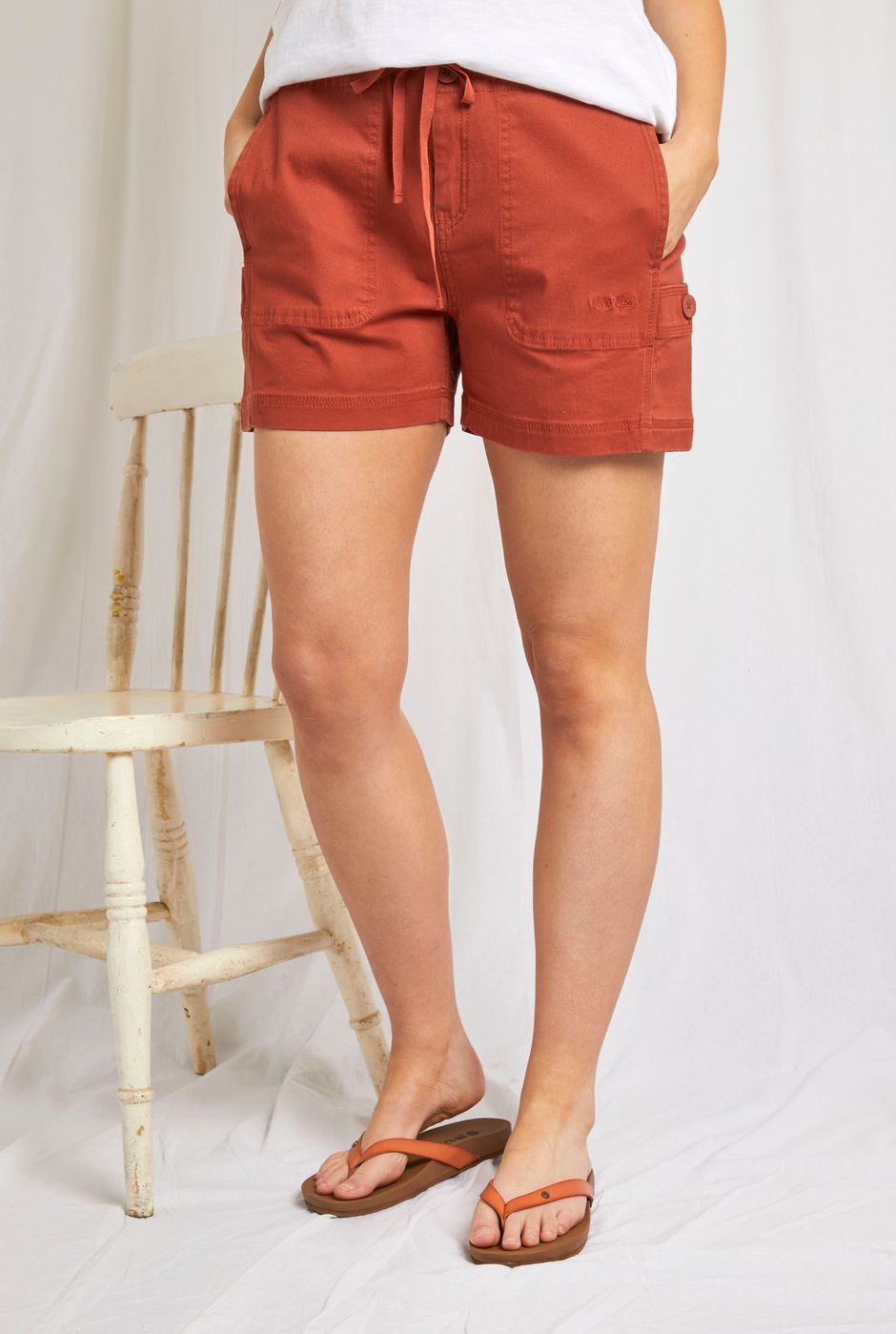 Willoughby Organic Cotton Summer Shorts Baked clay