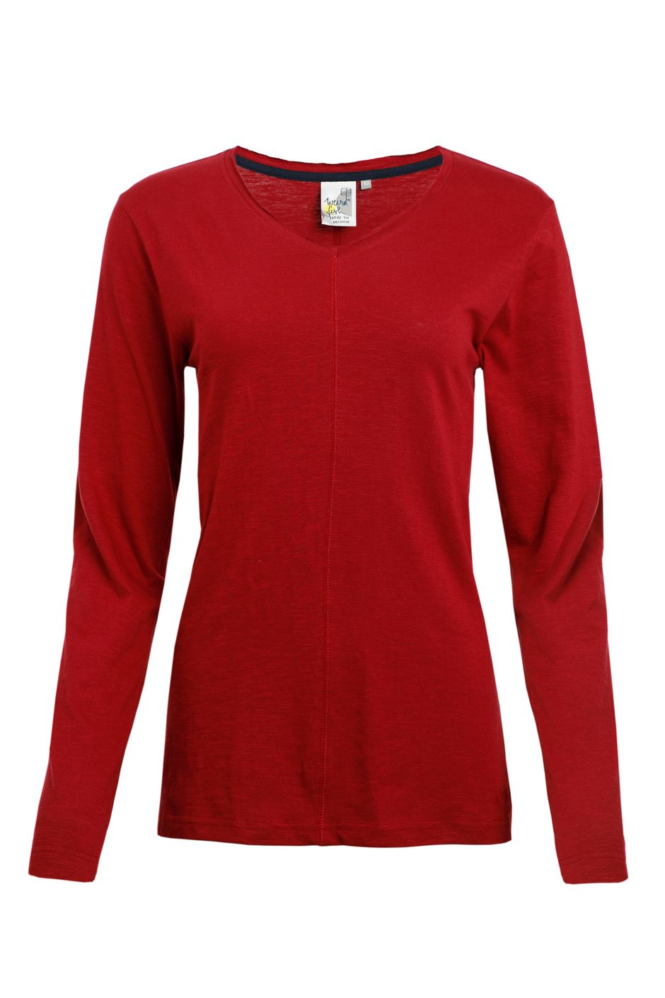 Rubita Organic Cotton Long Sleeve Shirt Tall Rich Red