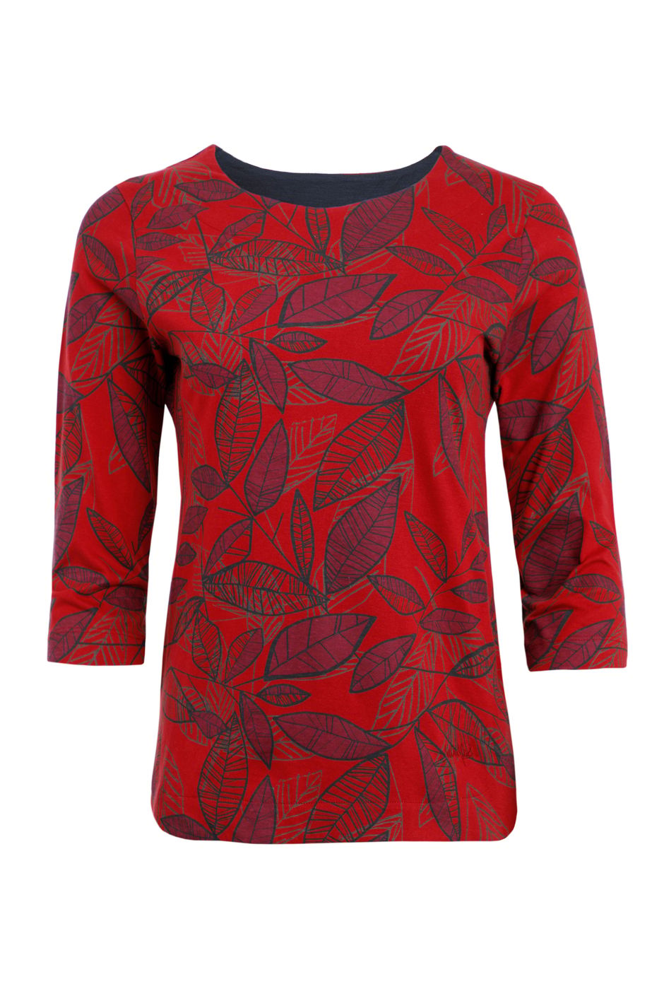 Pinto Organic Cotton Printed Jersey T-Shirt Rich Red