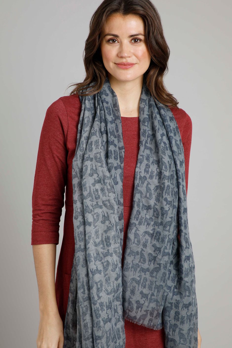 Alverton Recycled Scarf Dusty Blue