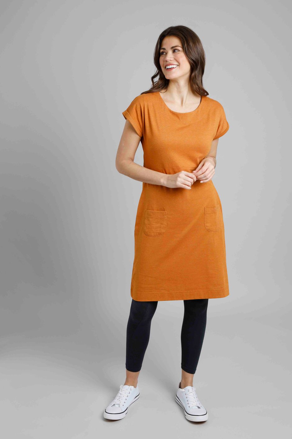 Viola Eco Jersey Dress Caramel Weird Fish
