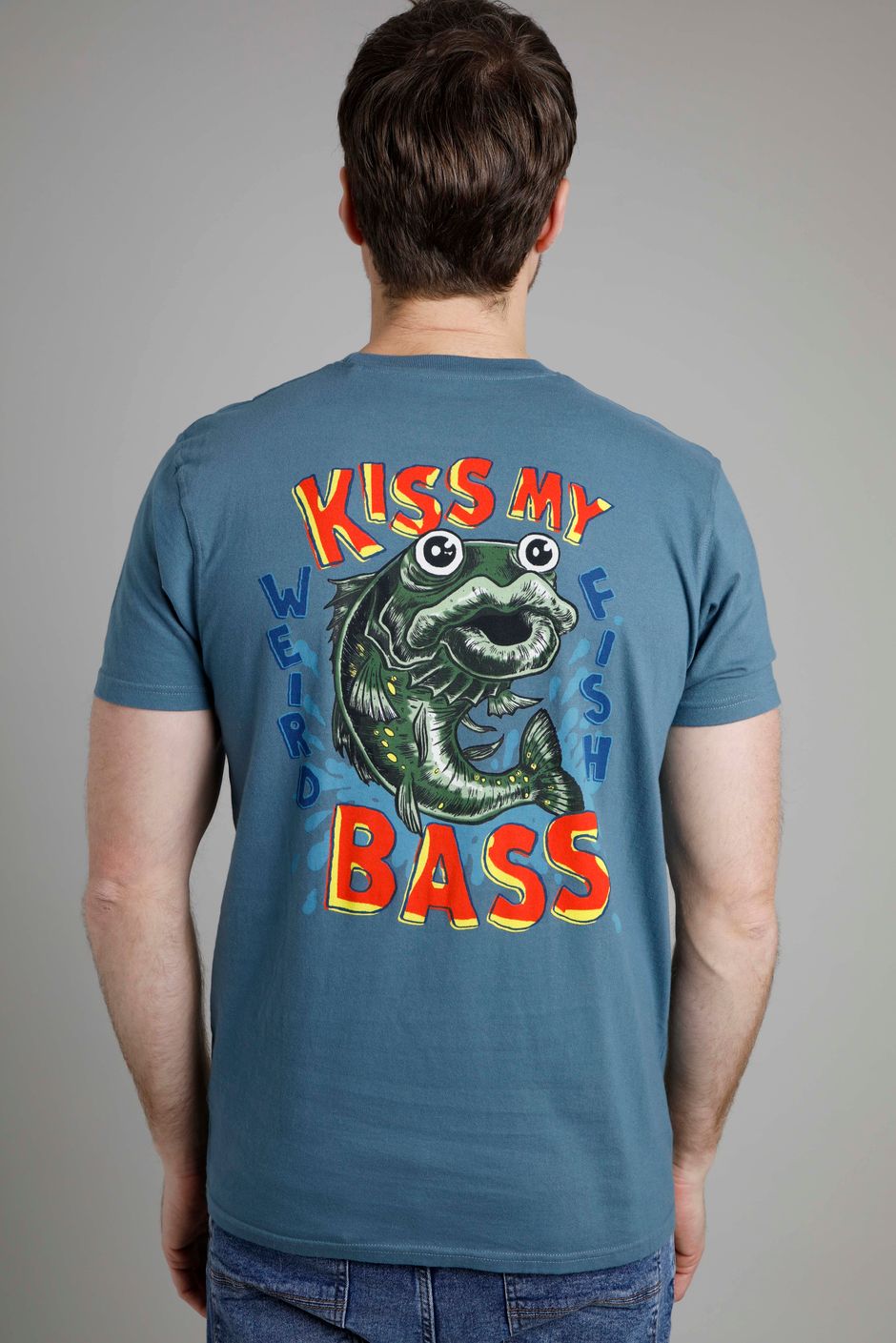 Kiss My Bass Heritage Artist T-Shirt Blue Mirage