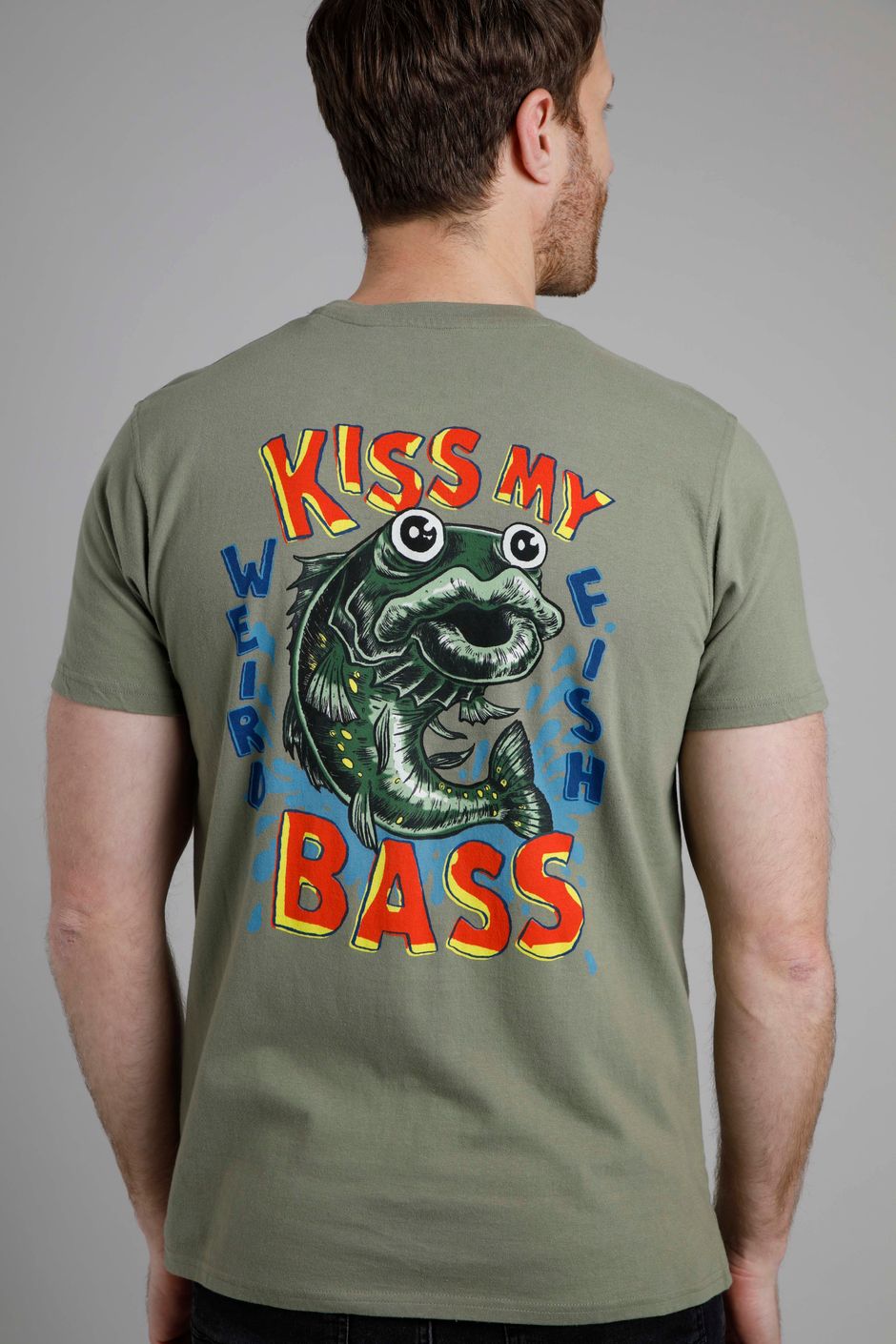 Kiss My Bass Heritage Artist T-Shirt Khaki