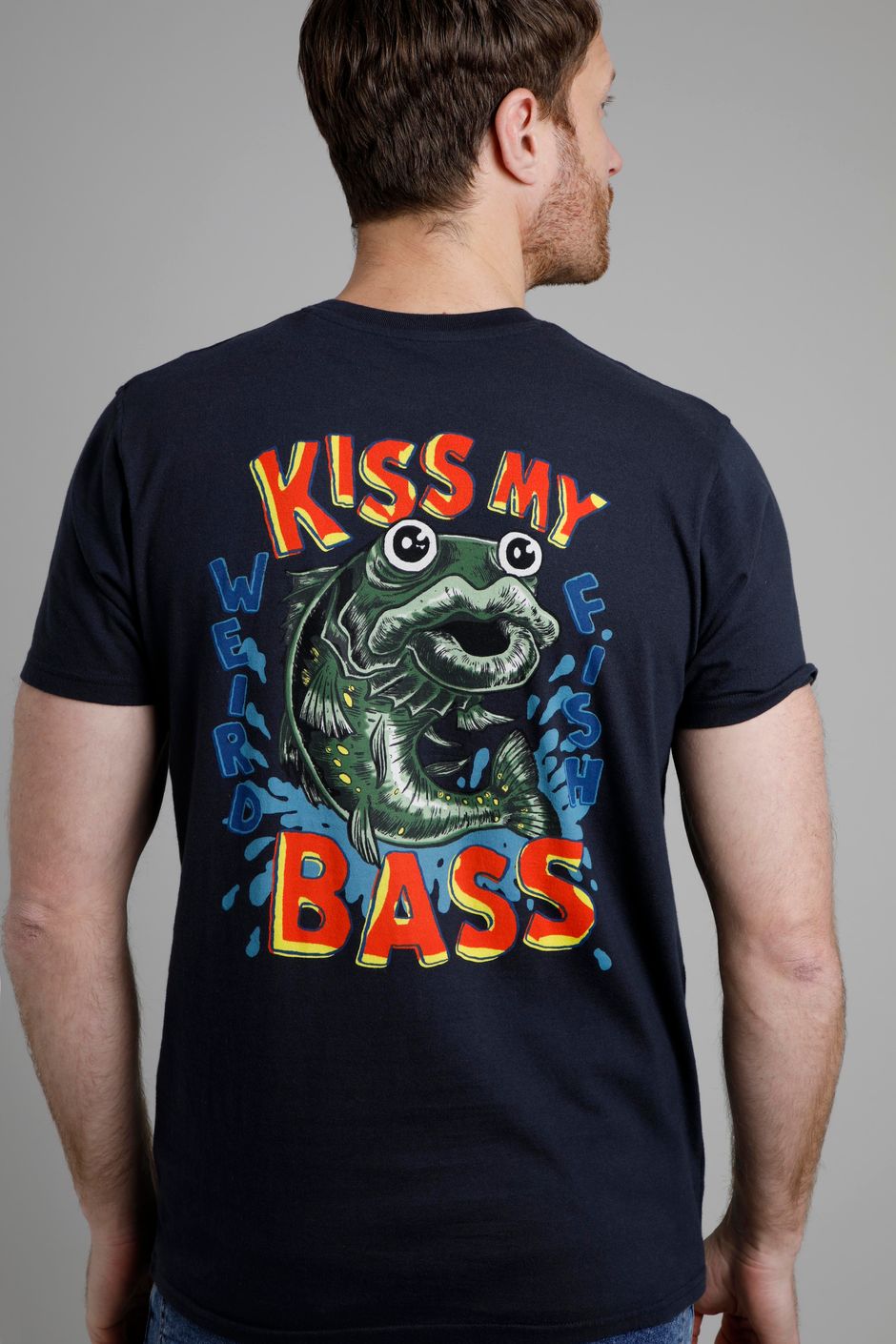 Kiss My Bass Heritage Artist T-Shirt Navy