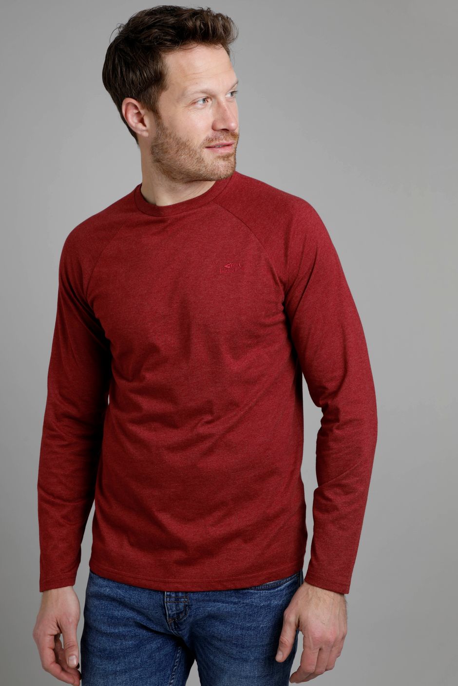 Richmond Raglan Long Sleeve T-Shirt Garnet