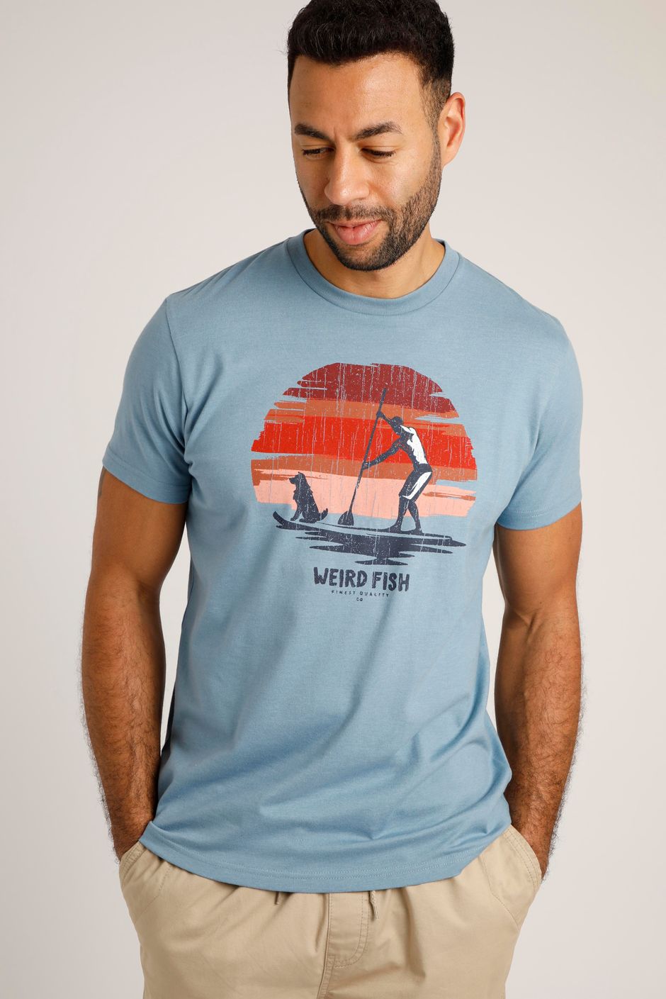 What Sup Eco Graphic T-Shirt Light Blue