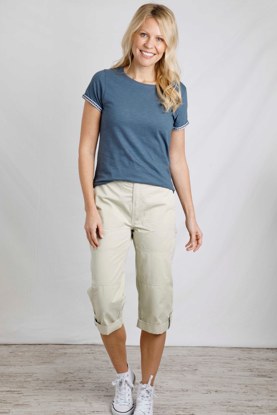 Salena 3/4 Length Trousers Oyster