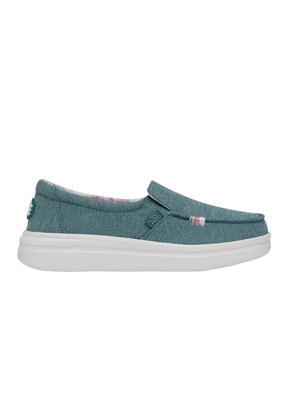 Hey Dude Misty Rise Canvas Shoe Blue Surf Weird Fish