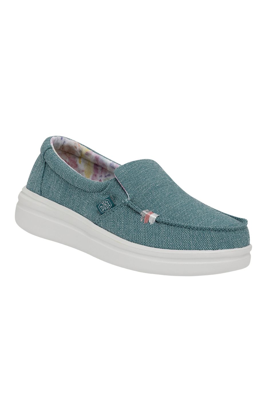 Hey Dude Misty Rise Canvas Shoe Blue Surf | Weird Fish