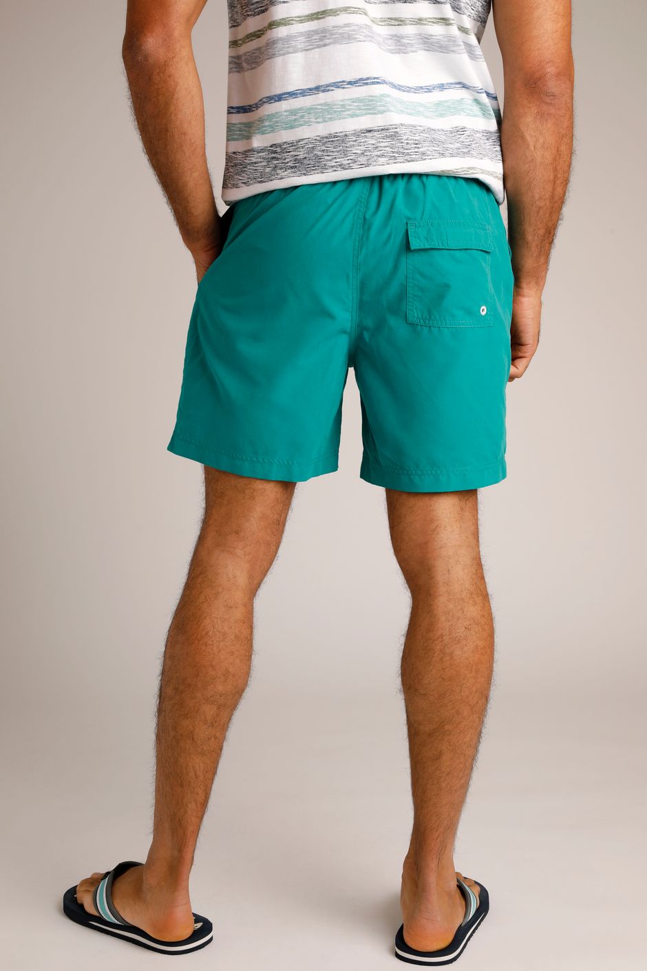 Banning Swim Shorts Peacock Blue Weird Fish