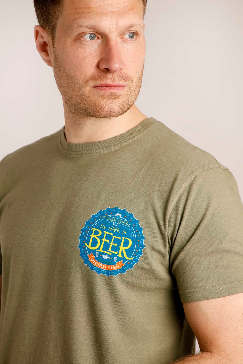 Beer Artist T-Shirt Khaki