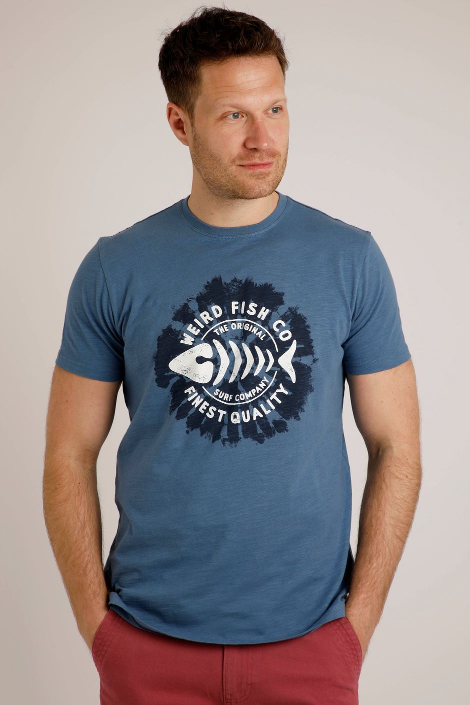 Surfside Tie Dye Graphic T-Shirt Ensign Blue