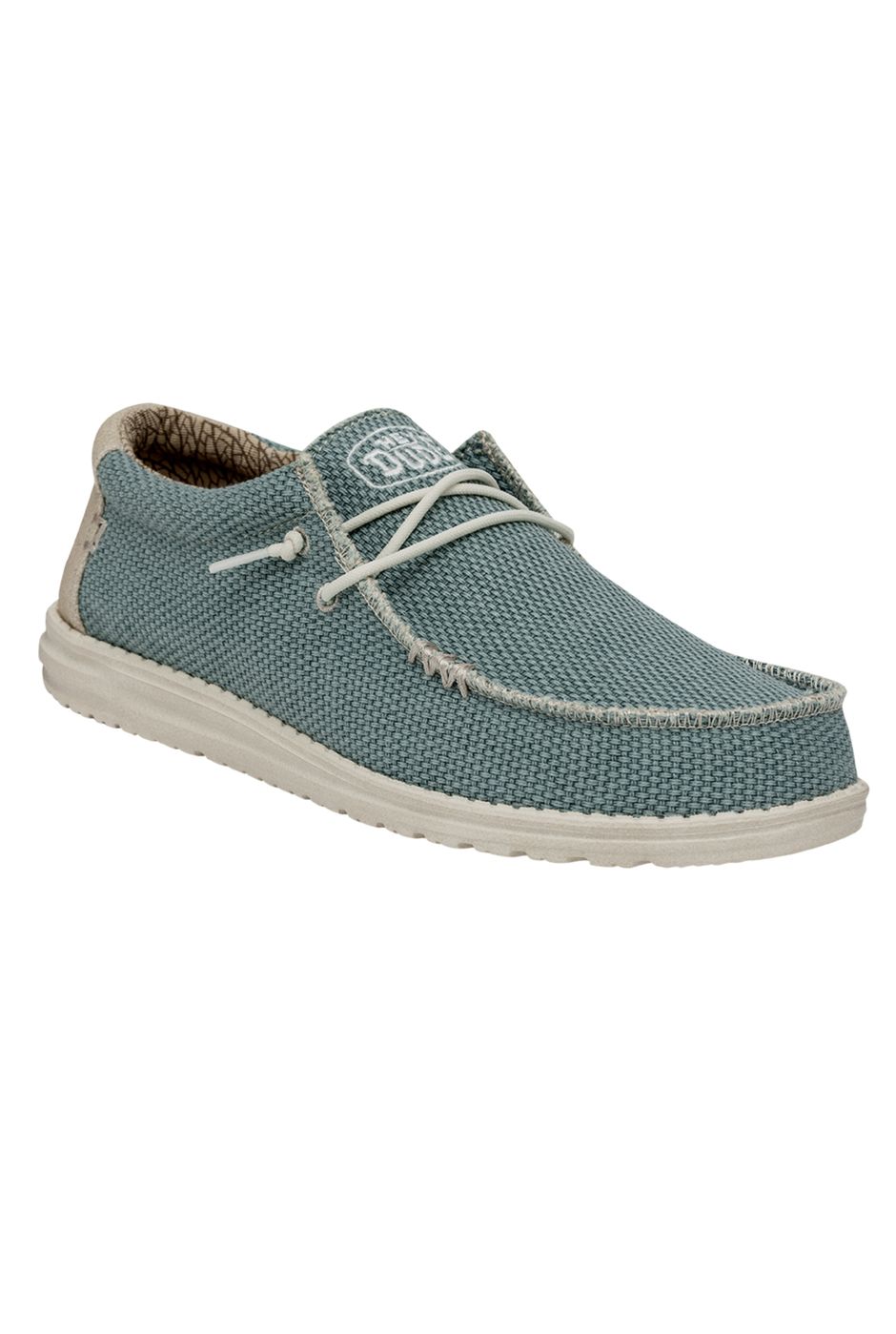 Hey Dude Wally Braided Deck Shoe Aqua Weird Fish