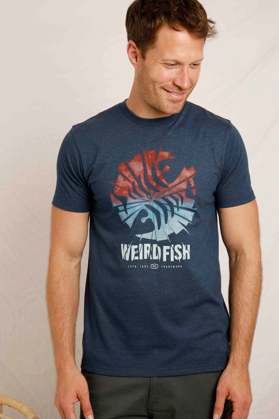 Shatter Graphic T-Shirt Federal Blue | Weird Fish