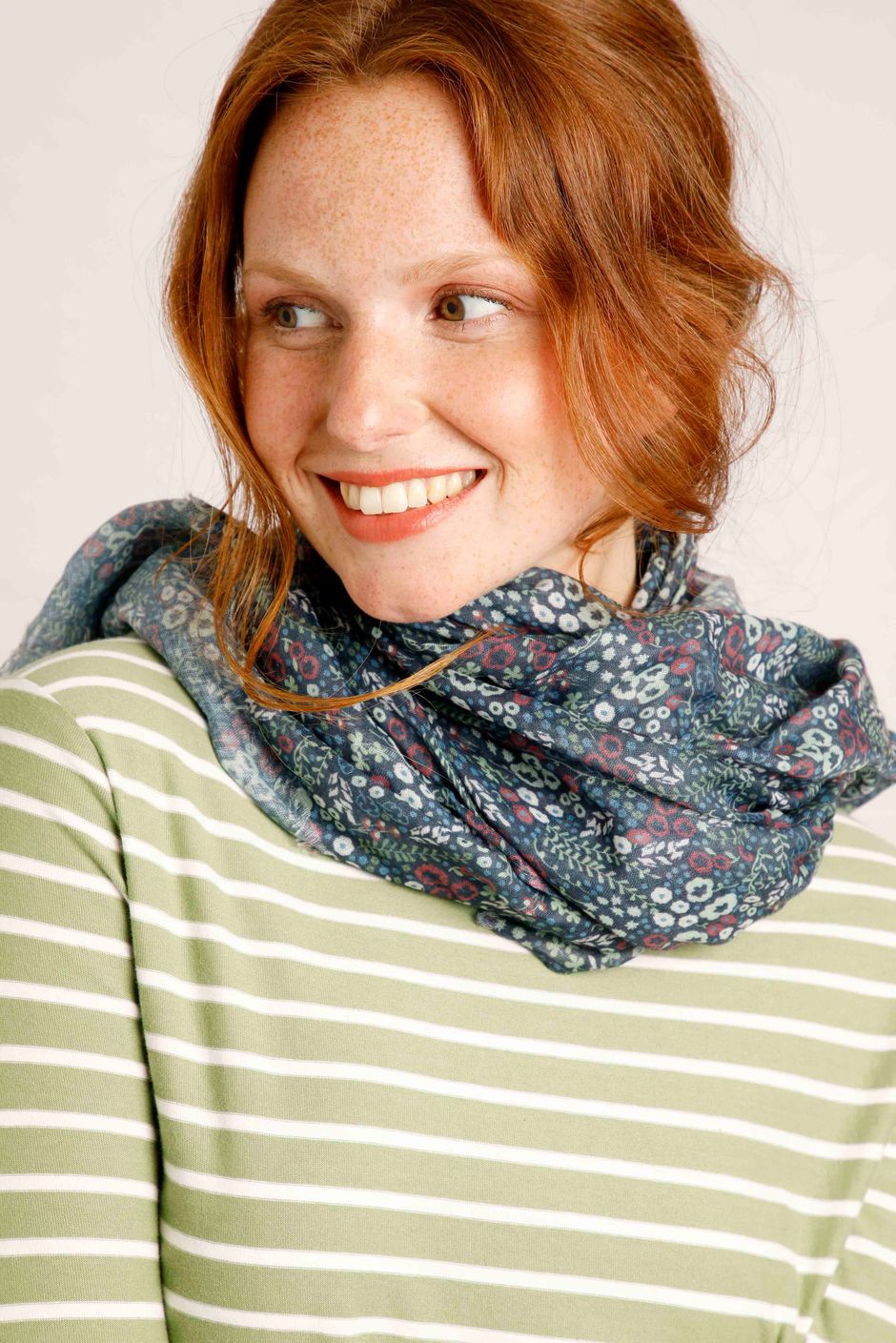 Alverton Eco Scarf Navy Weird Fish