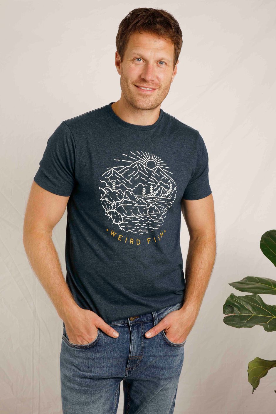 Lakes & Peaks Graphic T-Shirt Navy