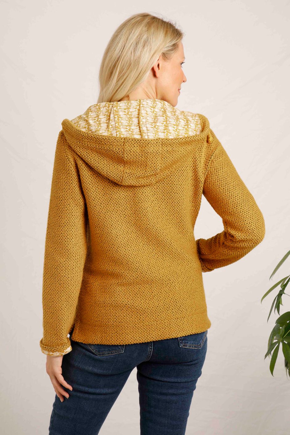 Weylin Full Zip Eco Macaroni Hoodie Mustard Weird Fish