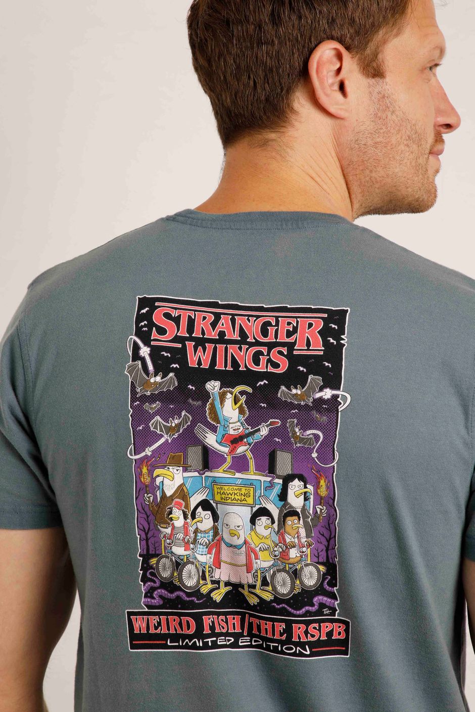 Stranger Wings Heritage Artist T-Shirt RSPB Blue Mirage