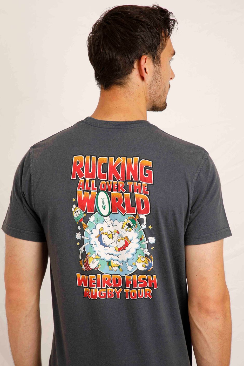 Rucking Heritage Artist T-Shirt Rugby World Cup Navy